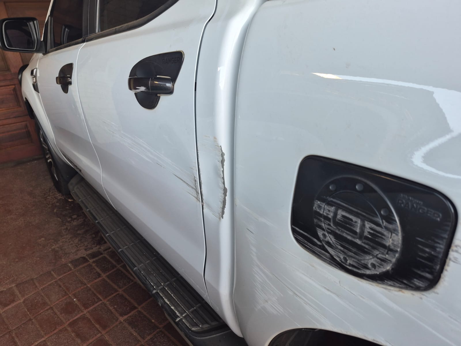 Ford Ranger — Rear Door & Fuel Flap before
