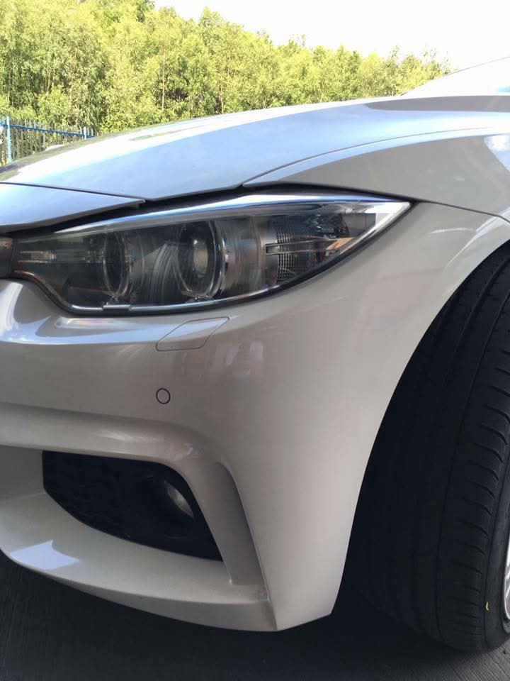 BMW Headlight Area — After