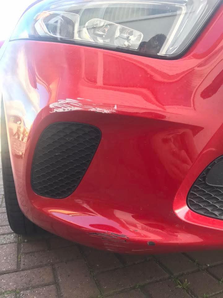 Mercedes Bumper — Before